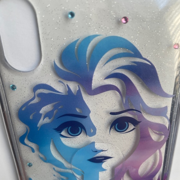 NIB~Disney Parks XS iPhone Clear Glitter Case ~ Frozen Elsa ~ Fearless - Picture 3 of 3